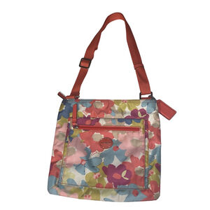 Women's Coach Floral Crossbody Bag One Size Multicolor Orange